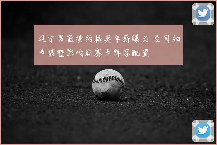 辽宁男篮续约梅奥年薪曝光 合同细节调整影响新赛季阵容配置